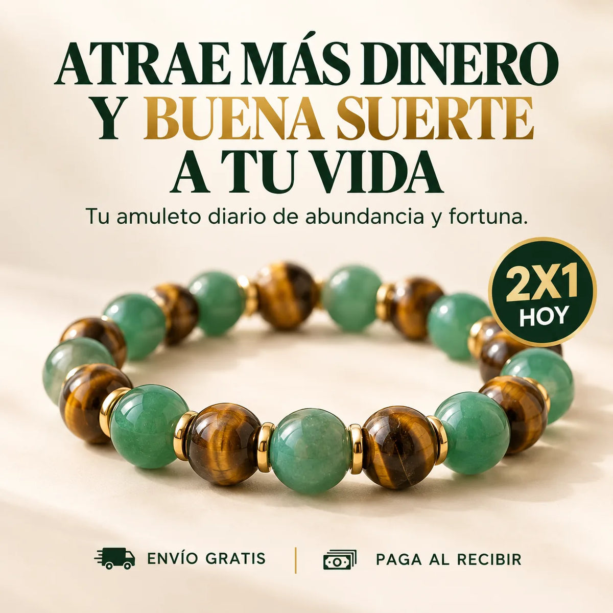 Pulsera Money™ 💰 Abundancia y Buena Suerte ✨ PROMO 2x1