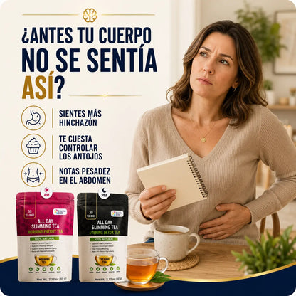 Té Adelgazante 2x1 🔥 — Apoya tu metabolismo de día y noche sin dieta estricta