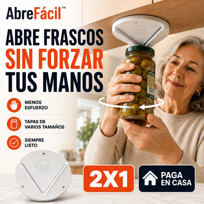 AbreFácil™ 2X1 | Abre Frascos Difíciles Sin Forzar Tus Manos