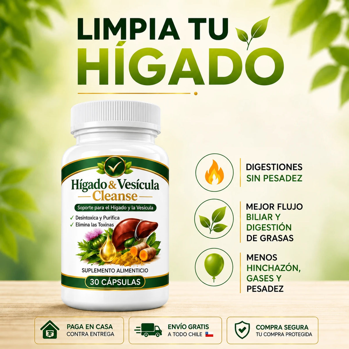 Hígado & Vesícula Cleanse - digestiones sin pesadez
