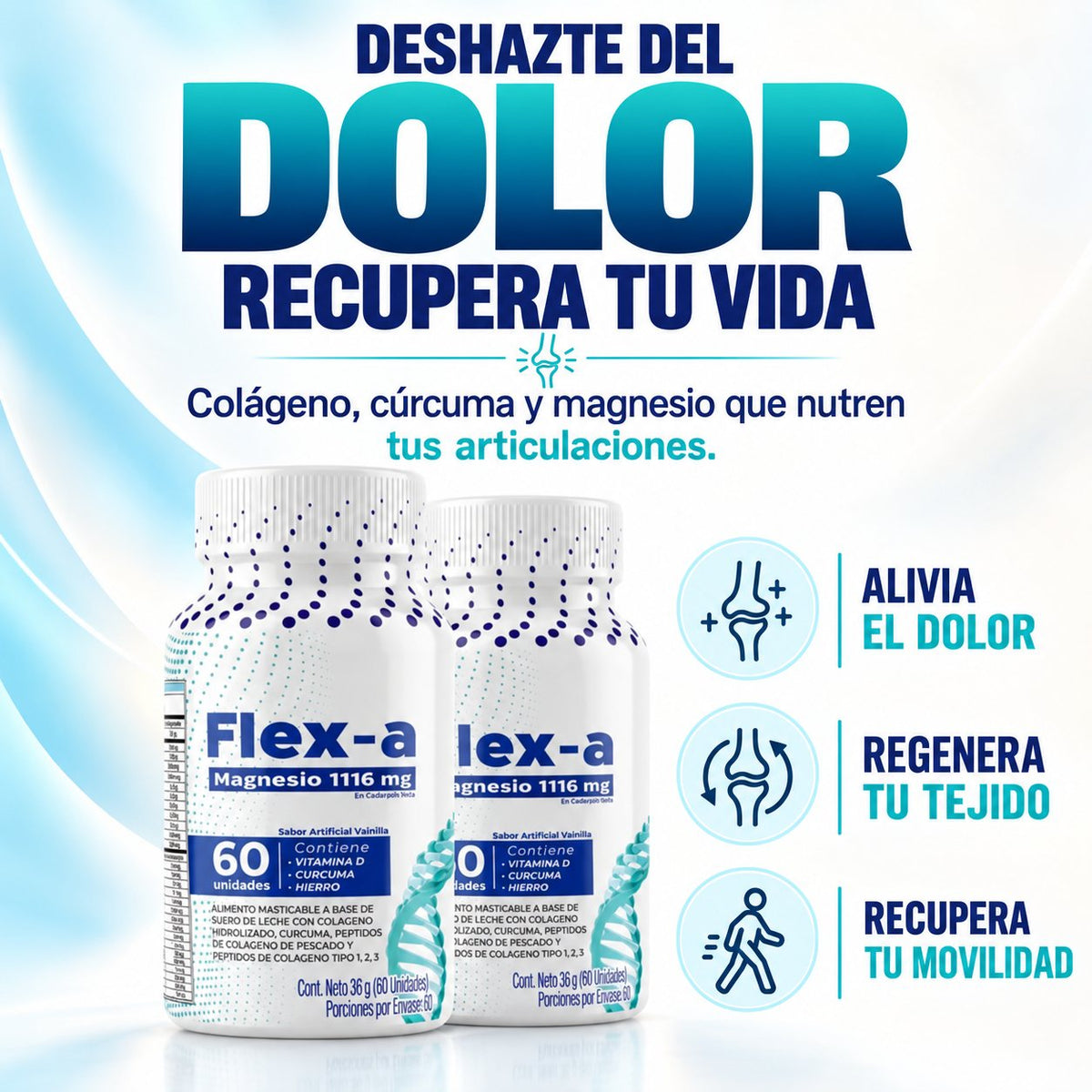 Flex-a™ · Deshazte del dolor, recupera tu vida