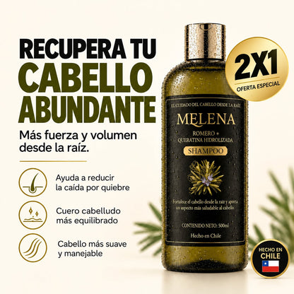 MELENA shampoo romero y queratina