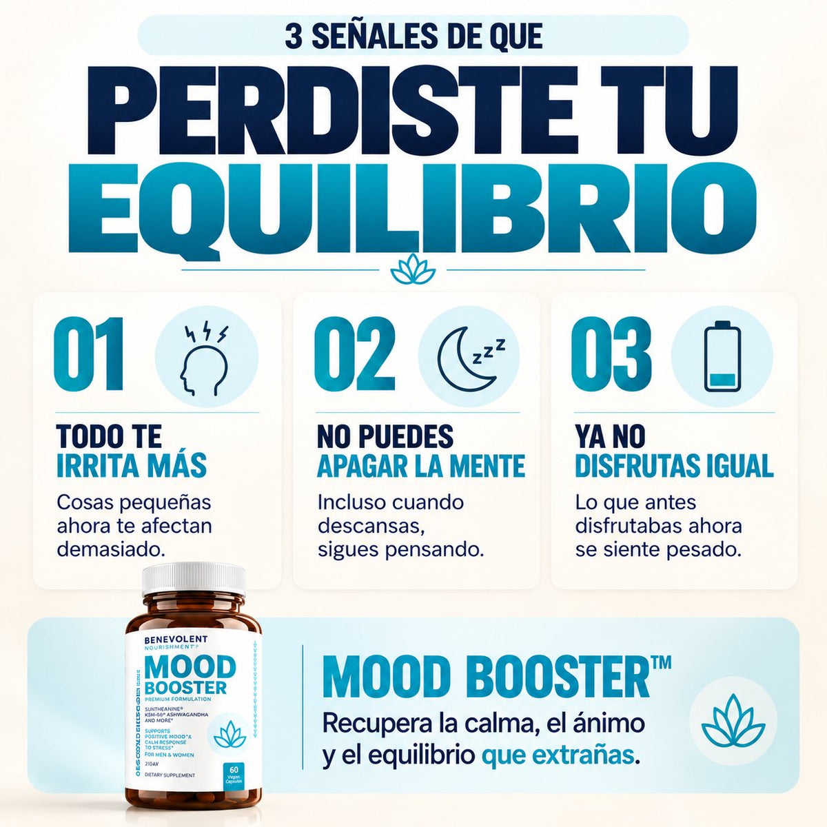 Mood Booster™ 3 señales de que perdiste tu equilibrio