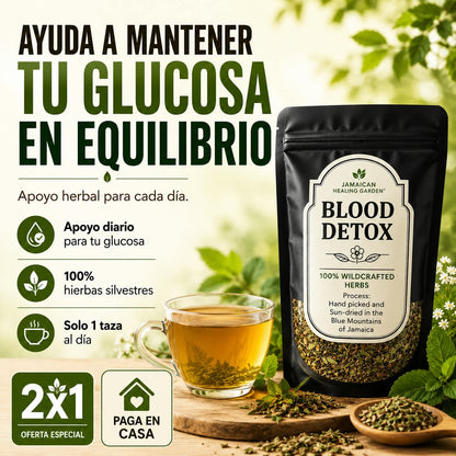 BLOOD DETOX™ | Té Depurativo de Hierbas Silvestres de Jamaica 🌿 (2X1 · 2 Sobres de 250 g)